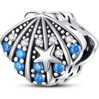 925 Sterling Silver Ocean Stone Shell Charm Beads Dangle Fit Original Bracelet DIY Women Party Jewelry