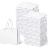 10PCS Thicken Paper Bags With Rope Handles for Party Gift Wrapping Favor Packing Gift Bags