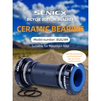 AliExpress NONE SENICX Ceramic Bottom Bracket for Mtb Bike Compatible with 24mm Shimano / SRAM GXP Mountain Bicycle Central Shaft BSA 68/73mm