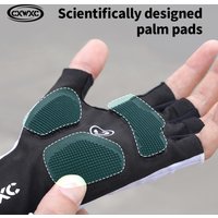 CXWXC Cycling Gloves Half Finger Shockproof Wear Resistant Breathable MTB Road Bicycle Gloves Men Women Sports Bike Equipment