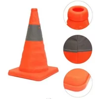 30cm ANSI Certified Traffic Cones | Reflective Collapsible Safety Cone for Road/Construction | Waterproof Foldable