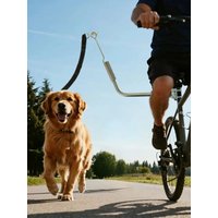 AliExpress Adjustable Elastic Bike Leash Dog Stick Pet Traction Outdoor Cycling Dog Walking Buffer Stretchable Dog Leash Bike Accessory