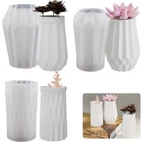 Vase Silicone Mold DIY Drip Gypsum Vase 3D Ornament Mold Epoxy Resin Plaster Concrete Flower Pot Mould Home Garden Decoration