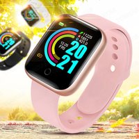 Y68 Smart Watch Men's and Women's Smart Watch Wrist Sports Watch Wristband Tracker Heart Rate Blood Pressure Sports Watch