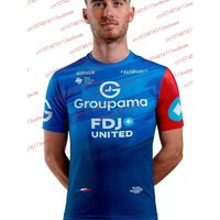 AliExpress NONE 26 France Groupama–FDJ Quick Dry Breathable Short Sleeve Cycling Jersey Pro Team Gear Road Bike Apparel For Cycling Fan Edition