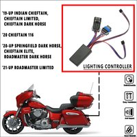Motorcycle NEW Accessories LIGHTING CONTROLLER Fโor Indian Challenger Chieftain Pursuit Roadmaster Springfield Black
