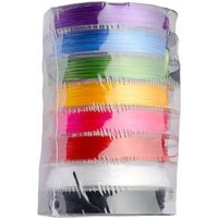 8Roll 0.8mm Flat Elastic Line Set Mixed colorful White string Bead Threading Bracelet Crystal Antique String Rope Accessories