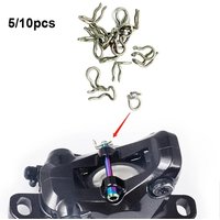 AliExpress 5/10Pcs Bicycle Disc Brake Caliper Spring Clips ForShimano XT SLX XTR Compatible W/Formula forMEGA Caliper Retainer Snap Spring