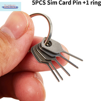 ใ5Pcs SIM Card Eject Pin Key Tool Needle SIM Card Tray Holder Eject Pin For Mobile Phone Key Tool Card Pin Needleใ