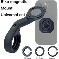 AliExpress NONE Feschd Road Mtb Bike and Motorcycle Handlebar Magnetic Bundle Clamp Stem Phone Mount Holder Universal Adaptors bracket