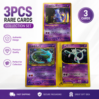 Anime Ptcg Collectible Cards GR Team Mewtwo Shining Mew & Mewtwo Alternate Art Vintage Japanese Holo Foil Collectible Cards
