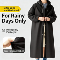 Outdoor camping travel long raincoat Full body rain proof adult thickened new portable one-piece rainstorm proof poncho
