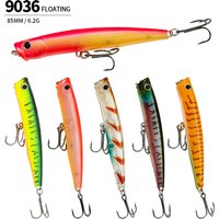 85mm 6.2g Popper Fishing Lures Topwater Wobbler Artificial Hard Bait Cup Mouth Surface Swimbait Seabass Pike Fishing Accessories