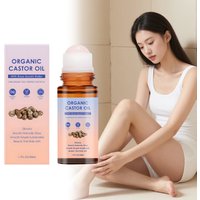 Castor Oil Roller Care Vitamin E Moisturizing Nourishing Body Massage Oil Multi Purpose Improve Texture Relieve Body Fatigue