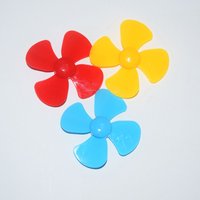 50PCS 2mm Motor Shaft Suitable for Windmill Small Fan Propellers Four-blade propeller Model Propellers Blades