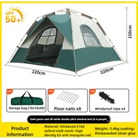 Automatic Portable Folding Tent Outdoor Autumn Winter Warm Indoor Camping Sleeping Bag Portable Foldable Automatic Tent 원터치 텐트