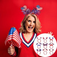 Star Spangled Banner Headband, July 4th Independence Day Party Headwear, USA National Day Patriotic Photo Props Party Decoration