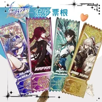 Honkai:Star Rail Black Swan Double-sided Pattern Beautiful Waterfall Quicksand Ticket Stand Figure Model Acrylic Desktop Decor