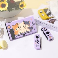 Three Little Cats Protective Case for Switch Oled, Soft TPU Slim Cover for Nintendo Switch Console,NS Game Accessorie