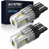 AUXITO 2X LED DRL T20 7440 W21W WY215W LED Light CANBUS 7443 W21/5W LED Bulb No Error Daytime Running Car Light Reverse Lamp 12V
