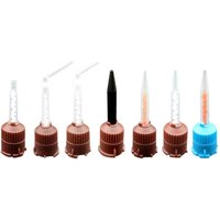 50pcs/bag Mixing Tips Tube Dental Disposable Mixers Yellow 1:1 Nozzles Head Impression Materials Silicone Rubber Conveying