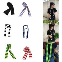 Punk Harajuku Stil Streifen dünnen Schal Y2k Mädchen Ästhetik Charme Schal