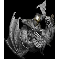 Unassambled 1/16 ancient George and the dragon soldier bust Resin figure miniature model kits Unpainted