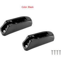 2 Pcs Boat Jam Cleat Self-Lock Rope Black Nylon Clam Cleat Cord Tensioner Runner Canoeing Kayak Surfing Marine Accessories
