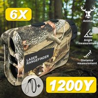 Laser Hunting Rangefinder 600/800/1200Y with Slope 6X Golf Range Finder For Hunting Golfer Type-C Rechargeable