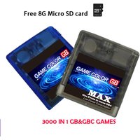 SUMMER FLASH For Game Boy Color GB MAX GBC Console game Cartridge 3500 in1 MAX Version Power Saving Remix Game Card