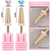 1PCS Carbide Tungsten Nail Bit Electric Manicure Milling Cutters Drill for Fast Remove Acrylic Hard Gel Pedicure Manicure Tools