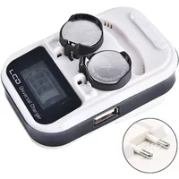 LIR2032 LIR2025 LIR2016 3.6V Rechargeable Lithium Button Cell Coin Battery LCD 2-Slot