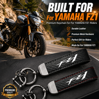 High-Grade Leather Motorcycle Keychain Holder Keyring Accessories For YAMAHA FZ1 FAZER FZ-1 2006-2015 2008 2009