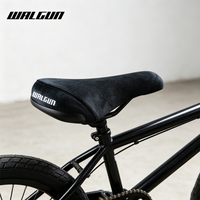 WALGUN Fahrradsattel BMX Dirt Jump Cruiser Fahrradsitz mit Stickerei Freestyle Racing Downhill Sättel für MTB Fahrradteile