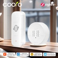 Tuya Zigbee Vibration Sensor Tilt Detection Real-Time Motion Shock Alarm for Strongbox Door Window Security Protection