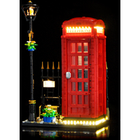 LYBMTWF LED Lighting Kit Compatible with Lego 21347 Red London Telephone Box block (NOT Include The Model Bricks)