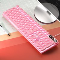 USB Wired Gaming Keyboard, 104 Keys Compatible with Windows Laptop/Computer/PC, Ergonomic Design, Office & Gaming Accessories