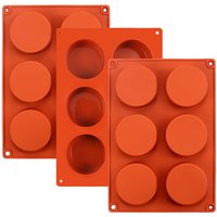 Chocolate Molds Silicone Molds for Baking 6-Cavity Round Silicone Mold for Cakes Jelly BPA Free Non-Stick Cylinder Baking moulds