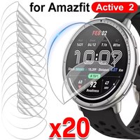 1/5/10/15/20PCS for Amazfit Active 2 Screen Protector Curved Soft Edge Protective Film Anti-scratch Soft TPU Hydrogel Film