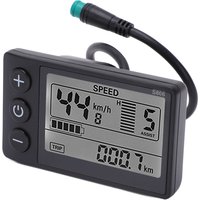 Electric Cycle S866 LCD Display Meter 24V 36V 48V Control Panel with Water Resistant Plug