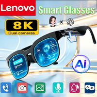 Lenovo 8K AI Smart Glasses New Bluetooth Conversation AI Translation Recording Listening To Music AI Sunglasses For Men Women
