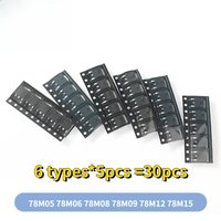 30pcs 78M05 SMD Transistor Triode Kit 78M06 78M08 78M09 78M12 78M15 TO-252 Voltage Regulator Kits 5V 6V 8V 9V 12V 15V