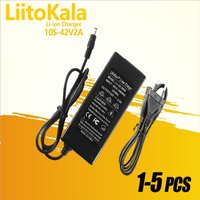 1-5 sztuk LiitoKala 10S 36V/42V 2A 18650 ładowarka 100-240V wejściowa ładowarka litowo-jonowa do 36V rower elektryczny pojazd dwukołowy