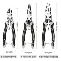 Multifunctional Cutters Universal Diagonal Pliers Anti Slip Hardware Wire Professional Electrician Repair Tools Durable