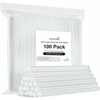 Mini Hot Glue Sticks 100 Count - 0.27''D, 4" L for Most Mini Glue Guns, Multipurpose, All Temperature Sticks for DIY, Craft,