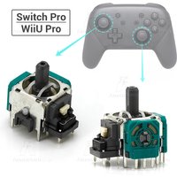 Original ALPS Joystick for Switch Pro / Wii U Pro Controller Premium Gamepad Thumbstick 3D Analog Sensor Replacement Repair Part