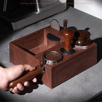 51/53/58mm Universal Coffee Powder Press Holder Multi-function Tamper Storage Base Removable Slag Powder Box Handle Bracket