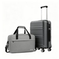 KONO 20-inch ABS Hardshell Luggage Set with Multifunctional Carry Bag, Sturdy Durable Suitcase for Travel and Daily Commute