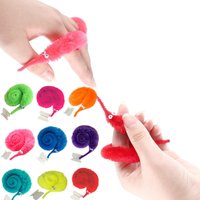 Funny Worm Magic Props Toys for Children Kids Beginners Wiggly Twisty Worm with Invisible String Party Favor Games Trick Toy