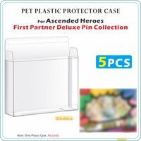 5PCS PET Plastic Protector Case For Ascended Heroes First Partner Deluxe Pin Collection【0.5mm Thick】